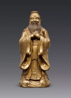 文化资料：清 焦秉贞《孔子圣迹图》 孔氏后裔、画家孔维克所绘《杏坛讲学》 日本 阿部正伦《孔子（文化资料）.jpg