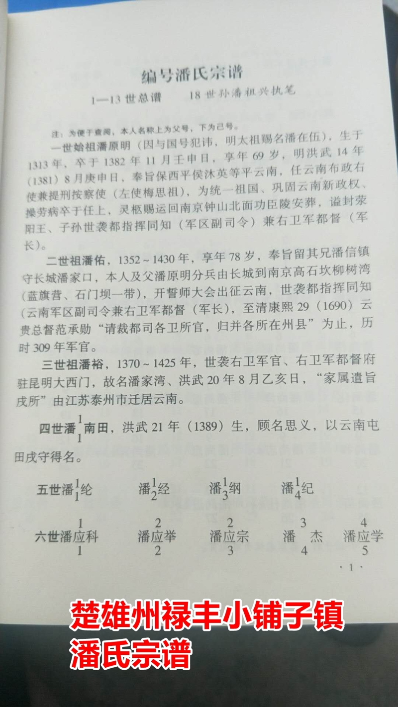 江苏籍明初云南平章潘原（元）明与中方谱潘云高或梦奎公次子潘远明辨析（文化资料整理）.jpg