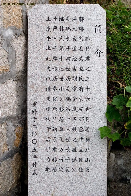 浙东竺氏始祖居住地