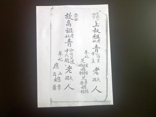 青氏家谱