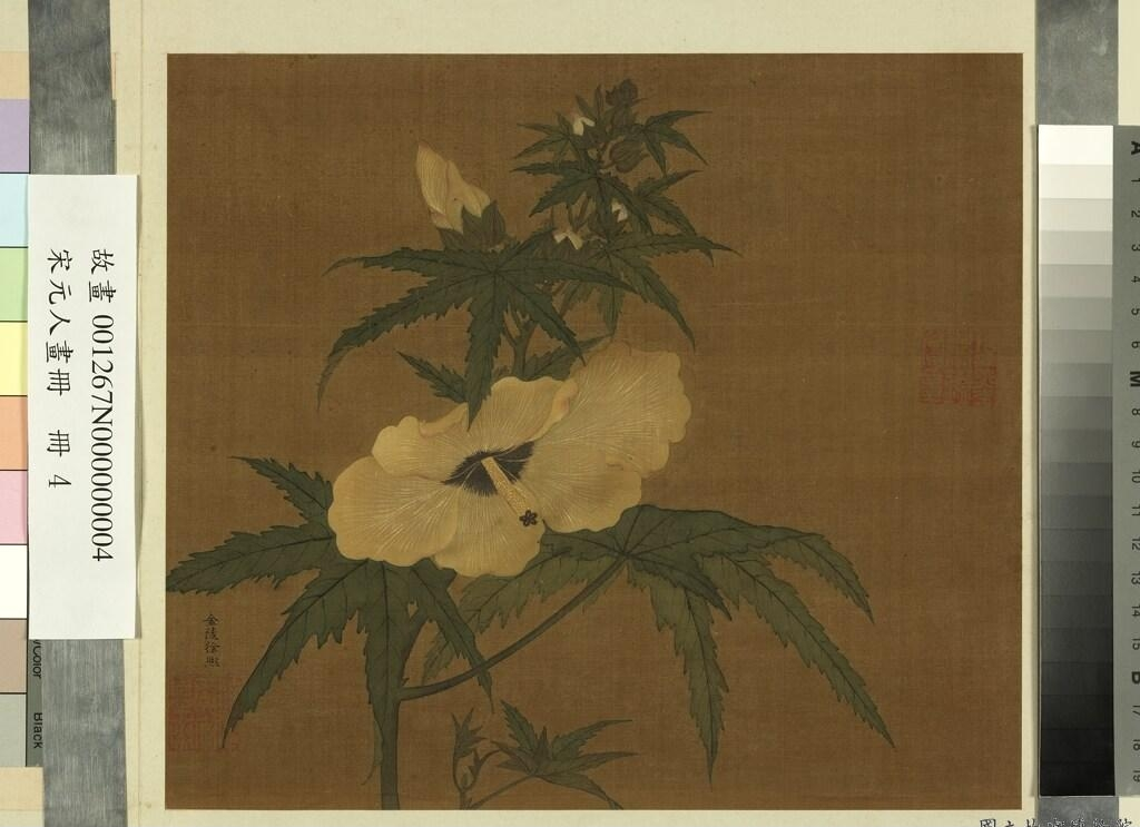 宋元人画册 五代徐熙秋葵_宋元人画册 五代徐熙秋葵 徐熙_宋元人画册 五代徐熙秋葵_宋元人画册 五代徐熙秋葵字帖在线欣赏.png