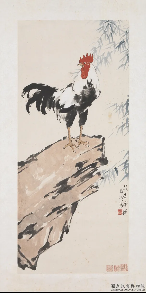 民国徐悲鸿鸡　单片.png